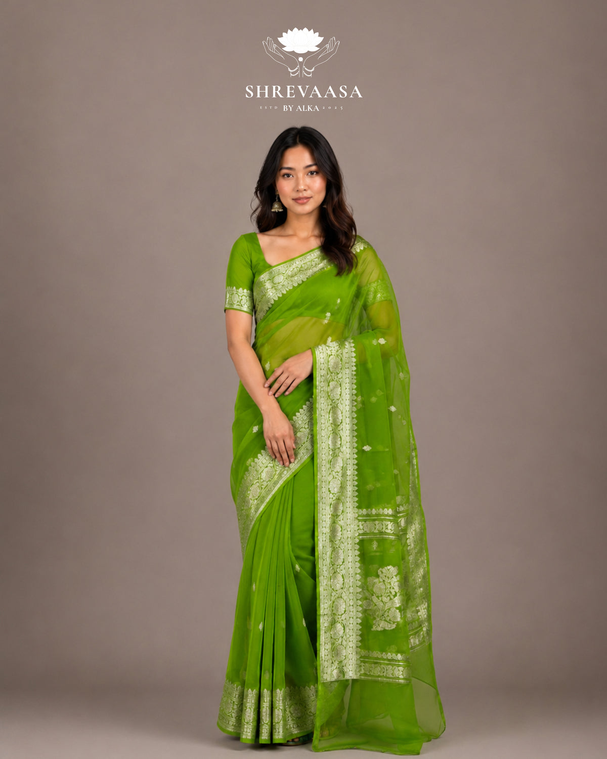 Pure Chiffon Banarasi Saree Gift Hamper