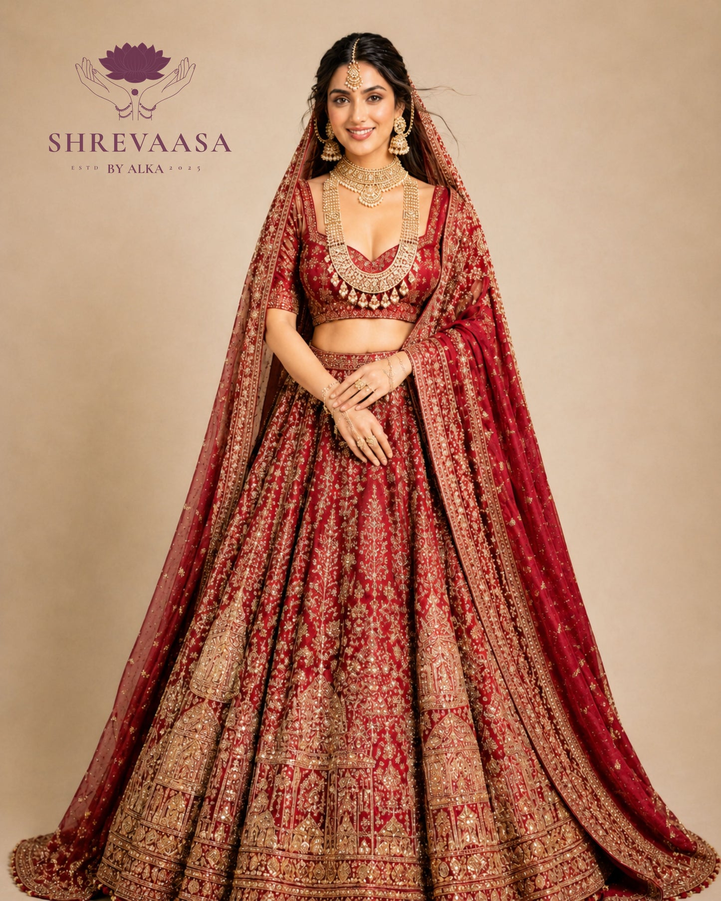 Royal Rajwadi Kundan Polki Bridal Jewellery Set for Rent